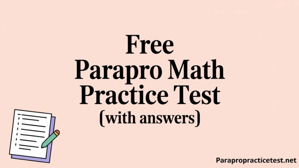 ParaPro Math Practice Test